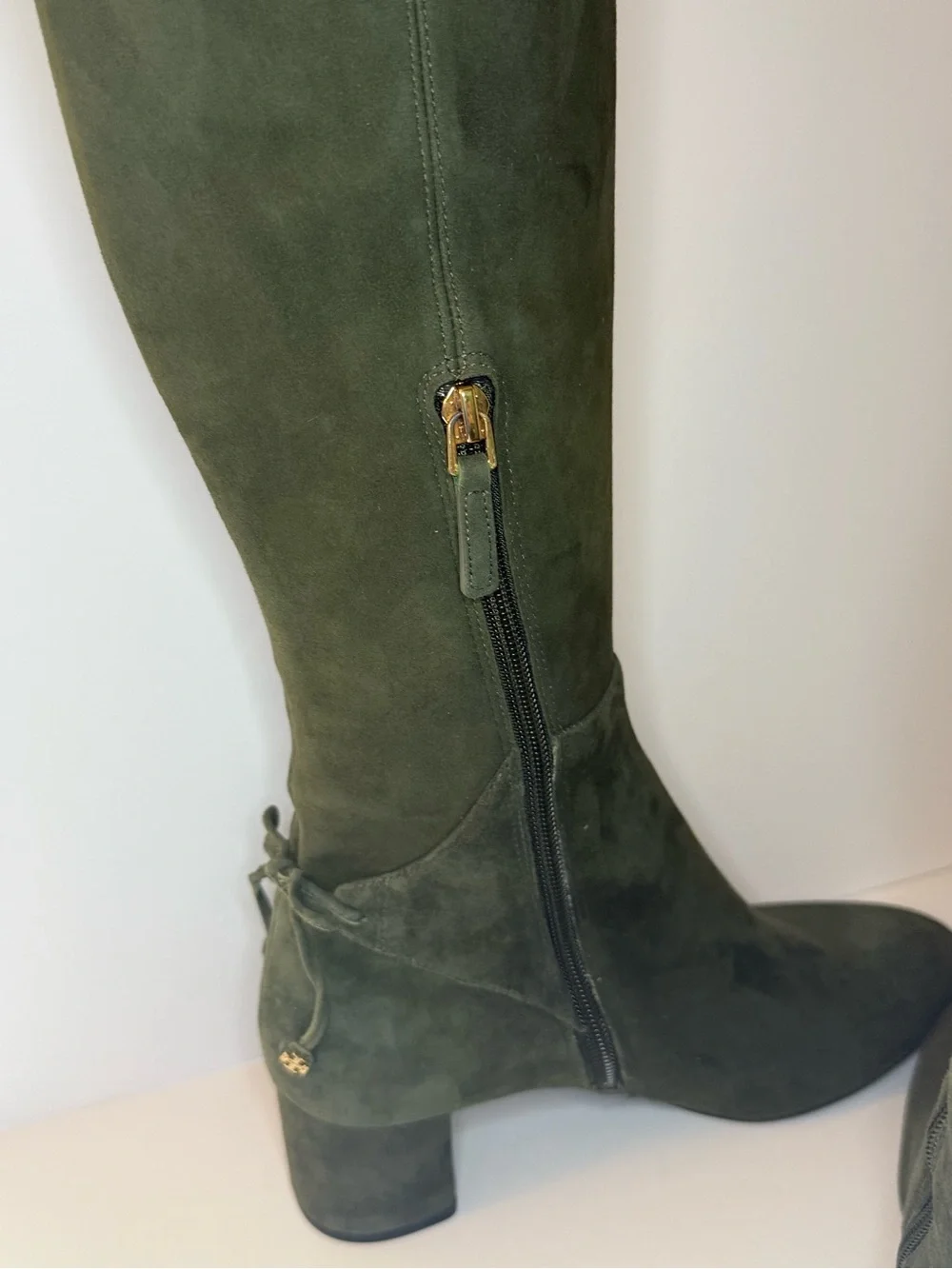 Tory Burch Lila 45mm OTK Boots in Boxwood